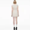 Vestido escultural de tweed