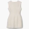 Vestido escultural de tweed