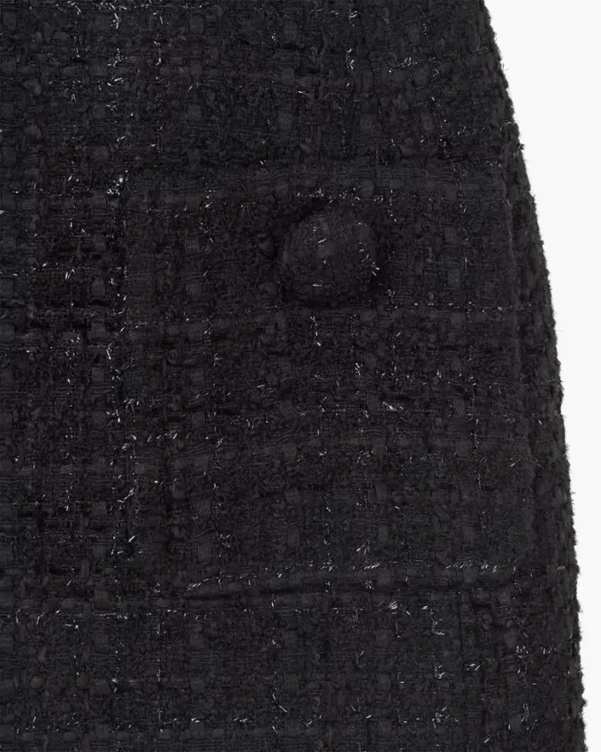 Vestido escultural de tweed