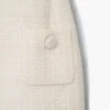 Vestido escultural de tweed
