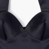 Vestido halter esculpido de satén Vestido halter esculpido de satén