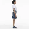 Zapatillas altas de denim rasgado y reparado Zapatillas altas de denim rasgado y reparado