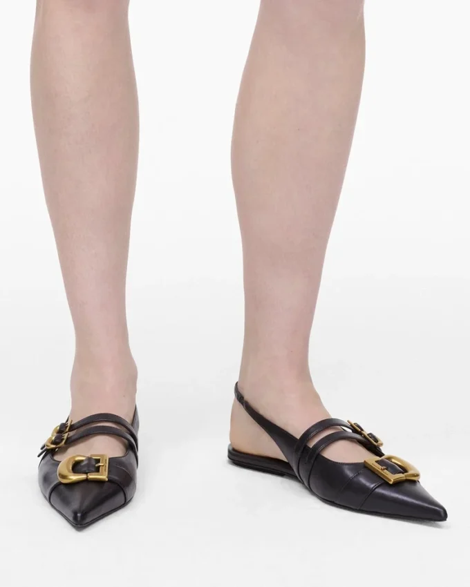 Zapatos de tacón con talón abierto